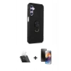 MARSİLYAN™- Galaxy A24 4G Kılıf Ahenk Klasik Koleksiyonu - Siyah 3D Antistatik Mat Seramik Nano Ekran Koruyucu + Kamera Lens Koruma Cam - SF