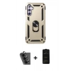 MARSİLYAN™- Galaxy A24 4G Kılıf Ahenk Klasik Koleksiyonu - Siyah 6D Antistatik Mat Seramik Hayalet Nano Ekran Koruyucu + Valdez Metal Kamera Lens - SH