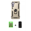 MARSİLYAN™- Galaxy A24 4G Kılıf Ahenk Klasik Koleksiyonu - Siyah 6D Antistatik Mat Seramik Hayalet Nano Ekran Koruyucu + Raze Metal Kamera Lens - SH