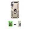 MARSİLYAN™- Galaxy A24 4G Kılıf Ahenk Klasik Koleksiyonu - Siyah 6D Mat Seramik Hayalet Nano Ekran Koruyucu + Raze Metal Kamera Lens - GS