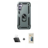 MARSİLYAN™- Galaxy A24 4G Kılıf Ahenk Klasik Koleksiyonu - Siyah 6D Mat Seramik Hayalet Nano Ekran Koruyucu + Kamera Lens Koruma Cam - SF
