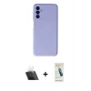 MARSİLYAN™- Galaxy A24 4G Kılıf Ahenk Serisi - Şeffaf Pasifik Cam Ekran Koruyucu + Kamera Lens Koruma Cam - SF