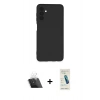 MARSİLYAN™- Galaxy A24 4G Kılıf Ahenk Serisi - Şeffaf Pasifik Cam Ekran Koruyucu + Kamera Lens Koruma Cam - SF