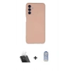 MARSİLYAN™- Galaxy A24 4G Kılıf Ahenk Serisi - Siyah Joko Magic 5D Cam + Kamera Lens Koruma Cam - SF