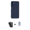 MARSİLYAN™- Galaxy A24 4G Kılıf Ahenk Serisi - Siyah Joko Magic 5D Cam + Valdez Metal Kamera Lens - SH