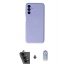 MARSİLYAN™- Galaxy A24 4G Kılıf Ahenk Serisi - Siyah Joko Magic 5D Cam + Valdez Metal Kamera Lens - SH