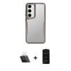 MARSİLYAN™- Galaxy A24 4G Kılıf Akış Çizgi Koleksiyonu - Siyah 6D Antistatik Mat Seramik Hayalet Nano Ekran Koruyucu + Kamera Lens Koruma Cam - SF