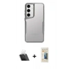 MARSİLYAN™- Galaxy A24 4G Kılıf Akış Çizgi Koleksiyonu - Siyah 6D Mat Seramik Hayalet Nano Ekran Koruyucu + Kamera Lens Koruma Cam - SF