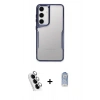MARSİLYAN™- Galaxy A24 4G Kılıf Akış Çizgi Koleksiyonu - Siyah Joko Magic 5D Cam + Valdez Metal Kamera Lens - GS