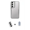 MARSİLYAN™- Galaxy A24 4G Kılıf Akış Çizgi Koleksiyonu - Siyah Joko Magic 5D Cam + Valdez Metal Kamera Lens - GS