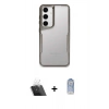 MARSİLYAN™- Galaxy A24 4G Kılıf Akış Çizgi Koleksiyonu - Siyah Joko Magic 5D Cam + Kamera Lens Koruma Cam - SF