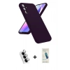 MARSİLYAN™- Galaxy A24 4G Kılıf Kozmos Yansıma Özel Seri - Şeffaf Pasifik Cam Ekran Koruyucu + Valdez Metal Kamera Lens - GS