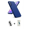 MARSİLYAN™- Galaxy A24 4G Kılıf Kozmos Yansıma Özel Seri - Şeffaf Pasifik Cam Ekran Koruyucu + Valdez Metal Kamera Lens - GS