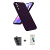 MARSİLYAN™- Galaxy A24 4G Kılıf Kozmos Yansıma Özel Seri - Şeffaf Pasifik Cam Ekran Koruyucu + Valdez Metal Kamera Lens - SH