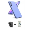 MARSİLYAN™- Galaxy A24 4G Kılıf Kozmos Yansıma Özel Seri - Şeffaf Pasifik Cam Ekran Koruyucu + Valdez Metal Kamera Lens - SH
