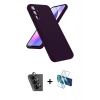 MARSİLYAN™- Galaxy A24 4G Kılıf Kozmos Yansıma Özel Seri - Siyah 3D Antistatik Cam Ekran Koruyucu + Valdez Metal Kamera Lens - SH