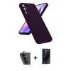MARSİLYAN™- Galaxy A24 4G Kılıf Kozmos Yansıma Özel Seri - Siyah 3D Antistatik Hayalet Cam Ekran Koruyucu + Valdez Metal Kamera Lens - SH