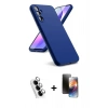 MARSİLYAN™- Galaxy A24 4G Kılıf Kozmos Yansıma Özel Seri - Siyah 3D Antistatik Mat Seramik Nano Ekran Koruyucu + Valdez Metal Kamera Lens - GS