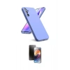 MARSİLYAN™- Galaxy A24 4G Kılıf Kozmos Yansıma Özel Seri - Siyah 3D Antistatik Mat Seramik Nano Ekran Koruyucu