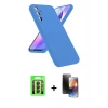 MARSİLYAN™- Galaxy A24 4G Kılıf Kozmos Yansıma Özel Seri - Siyah 3D Antistatik Mat Seramik Nano Ekran Koruyucu + Raze Metal Kamera Lens - SH