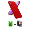 MARSİLYAN™- Galaxy A24 4G Kılıf Kozmos Yansıma Özel Seri - Siyah 3D Antistatik Mat Seramik Nano Ekran Koruyucu + Raze Metal Kamera Lens - GS