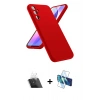 MARSİLYAN™- Galaxy A24 4G Kılıf Kozmos Yansıma Özel Seri - Siyah 3D Antistatik Seramik Nano Ekran Koruyucu + Kamera Lens Koruma Cam - SF