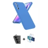 MARSİLYAN™- Galaxy A24 4G Kılıf Kozmos Yansıma Özel Seri - Siyah 3D Antistatik Seramik Nano Ekran Koruyucu + Valdez Metal Kamera Lens - SH
