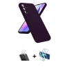 MARSİLYAN™- Galaxy A24 4G Kılıf Kozmos Yansıma Özel Seri - Siyah 3D Antistatik Seramik Nano Ekran Koruyucu + Kamera Lens Koruma Cam - SF