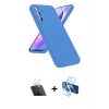MARSİLYAN™- Galaxy A24 4G Kılıf Kozmos Yansıma Özel Seri - Siyah 3D Antistatik Seramik Nano Ekran Koruyucu + Kamera Lens Koruma Cam - SF