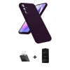 MARSİLYAN™- Galaxy A24 4G Kılıf Kozmos Yansıma Özel Seri - Siyah 6D Antistatik Mat Seramik Hayalet Nano Ekran Koruyucu + Kamera Lens Koruma Cam - SF
