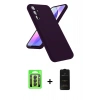 MARSİLYAN™- Galaxy A24 4G Kılıf Kozmos Yansıma Özel Seri - Siyah 6D Antistatik Mat Seramik Hayalet Nano Ekran Koruyucu + Raze Metal Kamera Lens - SH
