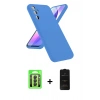 MARSİLYAN™- Galaxy A24 4G Kılıf Kozmos Yansıma Özel Seri - Siyah 6D Antistatik Mat Seramik Hayalet Nano Ekran Koruyucu + Raze Metal Kamera Lens - SH