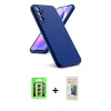 MARSİLYAN™- Galaxy A24 4G Kılıf Kozmos Yansıma Özel Seri - Siyah 6D Mat Seramik Hayalet Nano Ekran Koruyucu + Raze Metal Kamera Lens - GS