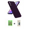 MARSİLYAN™- Galaxy A24 4G Kılıf Kozmos Yansıma Özel Seri - Siyah 6D Mat Seramik Hayalet Nano Ekran Koruyucu + Raze Metal Kamera Lens - GS
