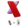 MARSİLYAN™- Galaxy A24 4G Kılıf Kozmos Yansıma Özel Seri - Siyah 6D Mat Seramik Hayalet Nano Ekran Koruyucu + Valdez Metal Kamera Lens - GS