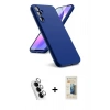 MARSİLYAN™- Galaxy A24 4G Kılıf Kozmos Yansıma Özel Seri - Siyah 6D Mat Seramik Hayalet Nano Ekran Koruyucu + Valdez Metal Kamera Lens - GS