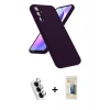 MARSİLYAN™- Galaxy A24 4G Kılıf Kozmos Yansıma Özel Seri - Siyah 6D Mat Seramik Hayalet Nano Ekran Koruyucu + Valdez Metal Kamera Lens - GS