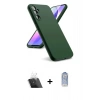 MARSİLYAN™- Galaxy A24 4G Kılıf Kozmos Yansıma Özel Seri - Siyah Joko Magic 5D Cam + Kamera Lens Koruma Cam - SF