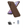MARSİLYAN™- Galaxy A24 4G Kılıf Kozmos Yansıma Özel Seri - Siyah Joko Magic 5D Cam + Kamera Lens Koruma Cam - SF