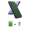 MARSİLYAN™- Galaxy A24 4G Kılıf Kozmos Yansıma Özel Seri - Siyah Joko Magic 5D Cam + Raze Metal Kamera Lens - SH