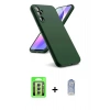 MARSİLYAN™- Galaxy A24 4G Kılıf Kozmos Yansıma Özel Seri - Siyah Joko Magic 5D Cam + Raze Metal Kamera Lens - GS