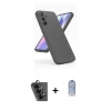 MARSİLYAN™- Galaxy A24 4G Kılıf Kozmos Yansıma Özel Seri - Siyah Joko Magic 5D Cam + Siyah Valdez Metal Kamera Lens