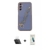 MARSİLYAN™- Galaxy A24 4G Kılıf Nova Işık Prime - Şeffaf Pasifik Cam Ekran Koruyucu + Kamera Lens Koruma Cam - SF