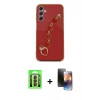 MARSİLYAN™- Galaxy A24 4G Kılıf Nova Işık Prime - Siyah 3D Antistatik Mat Seramik Nano Ekran Koruyucu + Raze Metal Kamera Lens - SH