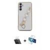 MARSİLYAN™- Galaxy A24 4G Kılıf Nova Işık Prime - Siyah 3D Antistatik Seramik Nano Ekran Koruyucu + Kamera Lens Koruma Cam - SF