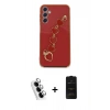 MARSİLYAN™- Galaxy A24 4G Kılıf Nova Işık Prime - Siyah 6D Antistatik Mat Seramik Hayalet Nano Ekran Koruyucu + Valdez Metal Kamera Lens - GS