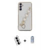 MARSİLYAN™- Galaxy A24 4G Kılıf Nova Işık Prime - Siyah Joko Magic 5D Cam + Valdez Metal Kamera Lens - GS