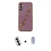 MARSİLYAN™- Galaxy A24 4G Kılıf Nova Işık Prime - Siyah Joko Magic 5D Cam + Valdez Metal Kamera Lens - GS
