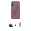 MARSİLYAN™- Galaxy A24 4G Kılıf Nova Işık Prime - Siyah Joko Magic 5D Cam + Kamera Lens Koruma Cam - SF