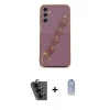 MARSİLYAN™- Galaxy A24 4G Kılıf Nova Işık Prime - Siyah Joko Magic 5D Cam + Valdez Metal Kamera Lens - SH